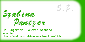 szabina pantzer business card